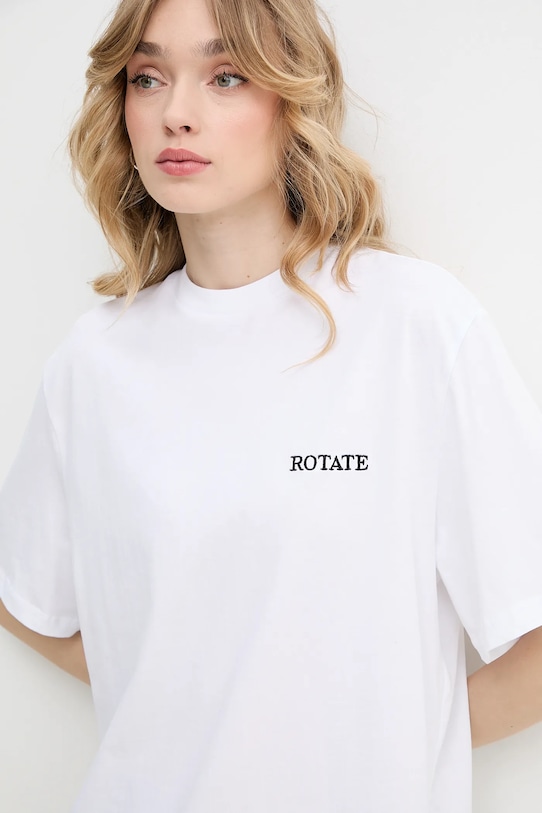 Bavlněné tričko Rotate bílá 112445400