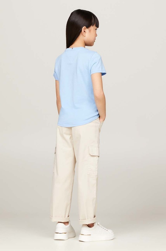 Tommy Hilfiger t-shirt bawełniany dziecięcy KG0KG05242.9BYH.128.176 niebieski