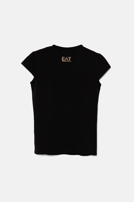 EA7 Emporio Armani t-shirt dziecięcy 6DFT01.FJQCZ czarny AW24