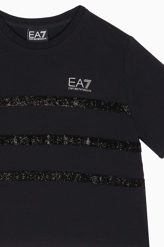 DÍVKA Dětské tričko EA7 Emporio Armani 6DFT09.FJDZZ černá
