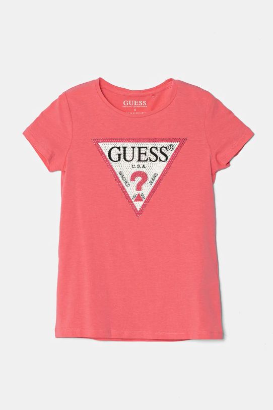 Дитяча футболка Guess аплікація рожевий J2YI51.K6YW1.9BYH