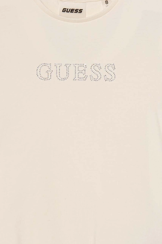 Dziewczynka Guess t-shirt dziecięcy J4RI49.J1314.9BYH beżowy