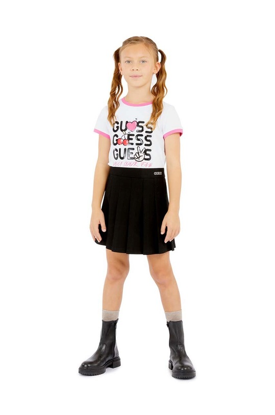 Guess t-shirt dziecięcy z elastanem biały J4YI08.K6YW4.9BYH