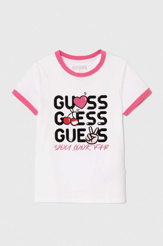 Guess t-shirt dziecięcy J4YI08.K6YW4.9BYH biały AW24