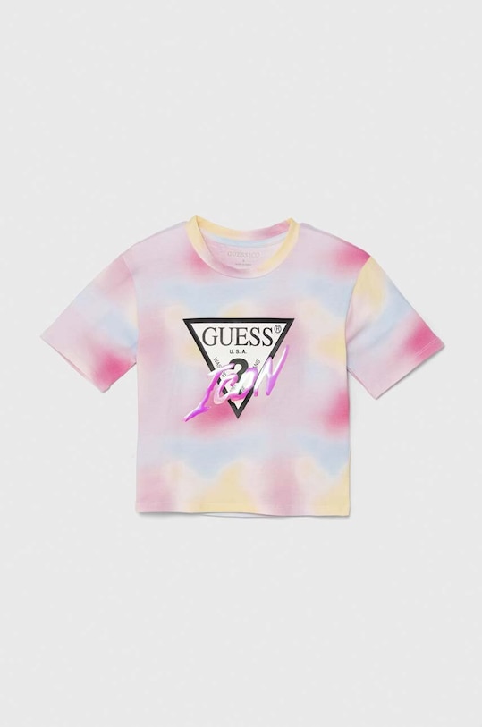Detské tričko Guess potlač ružová J4YI09.K6YW3.9BYH
