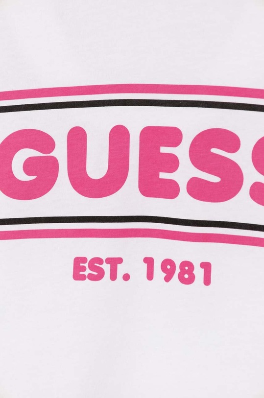 Bavlněné tričko Guess J4YI10.K8HM4.9BYH bílá AW24