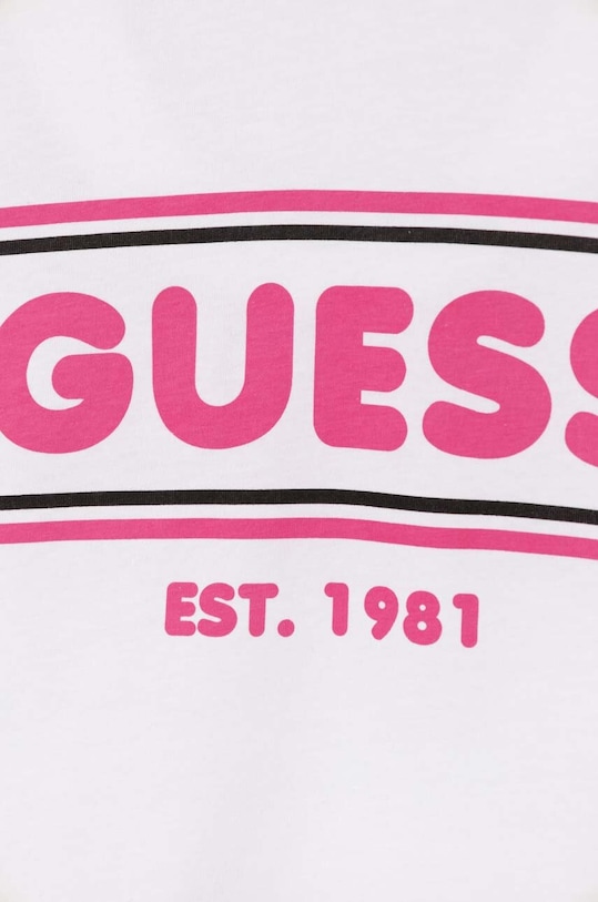 Bavlněné tričko Guess J4YI10.K8HM4.9BYH bílá AW24