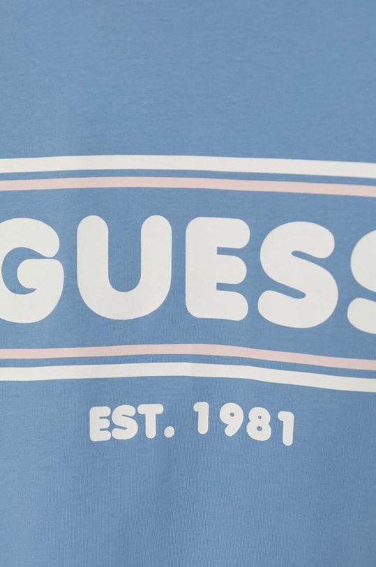 Bavlnené tričko Guess J4YI10.K8HM4.9BYH modrá AW24