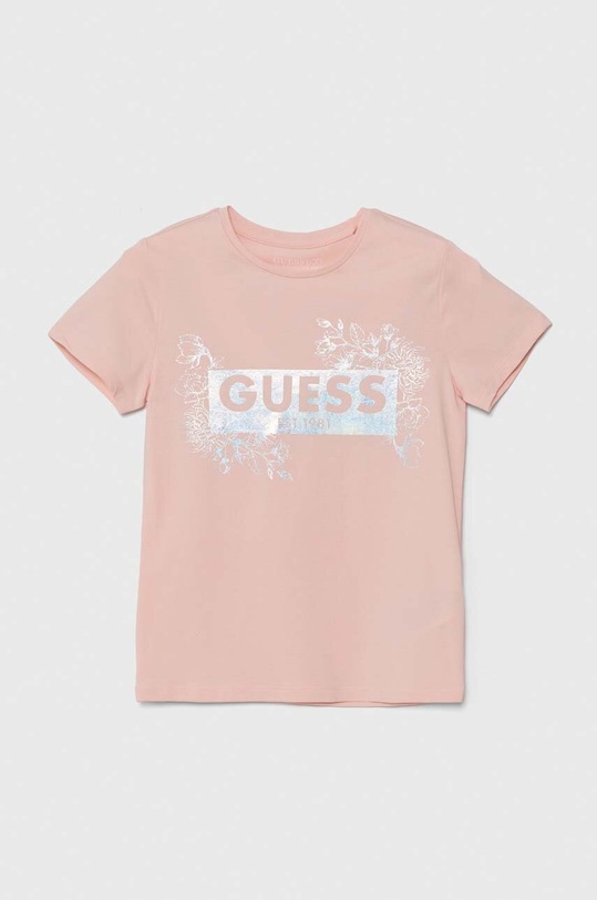 Παιδικό μπλουζάκι Guess στάμπα ροζ J4YI21.K6YW4.9BYH