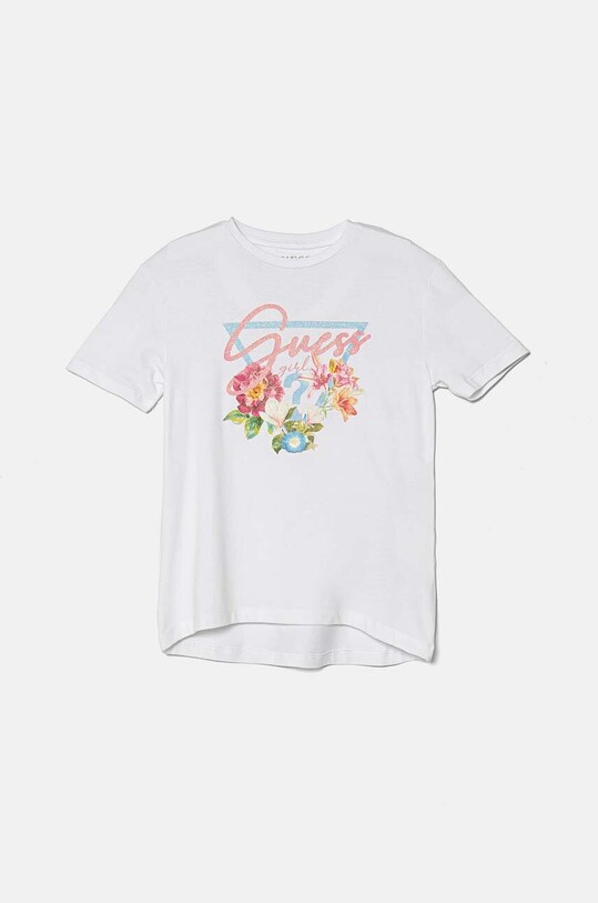 Dětské tričko Guess s elastanem bílá J4YI37.K6YW4.9BYH
