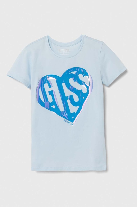 Guess maglietta per bambini tessuto elasticizzato blu J4YI42.K6YW4.9BYH