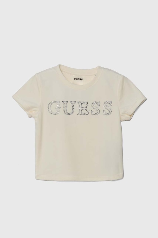 Дитяча футболка Guess аплікація бежевий J4YI48.KBXI2.9BYH