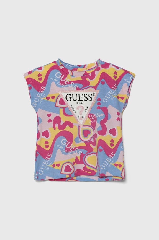 Guess t-shirt dziecięcy z elastanem multicolor K4YI09.K6YW3.9BYH