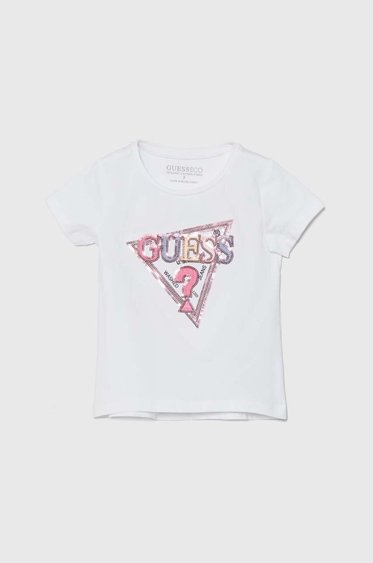 Dětské tričko Guess s elastanem bílá K4YI10.K6YW4.9BYH