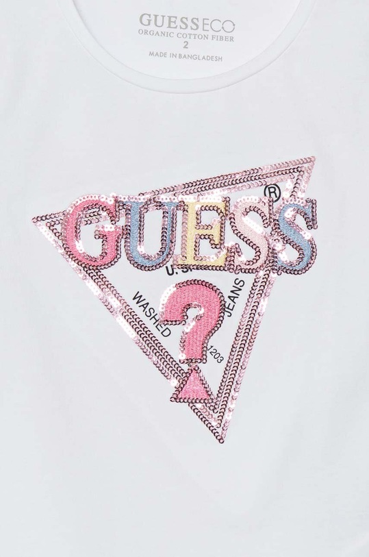 DÍVKA Dětské tričko Guess K4YI10.K6YW4.9BYH bílá