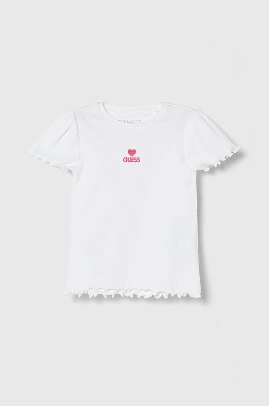 Dětské tričko Guess s elastanem bílá K4YI14.KBZP4.9BYH