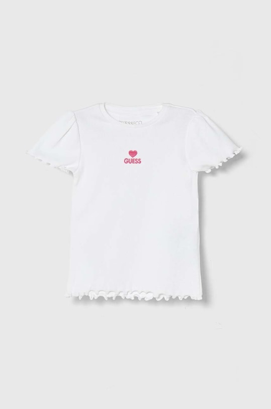 Dětské tričko Guess s elastanem bílá K4YI14.KBZP4.9BYH