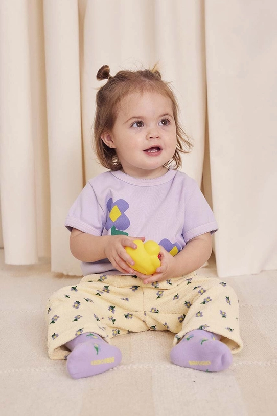 Bobo Choses t-shirt niemowlęcy Pansy Flower 224AB025