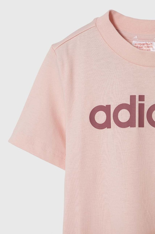 adidas gyerek pamut póló LK LIN CO TEE rózsaszín IW0874