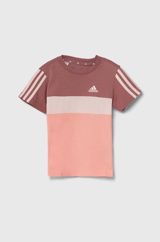 adidas tricou de bumbac pentru copii LK 3S TIB T cu modele roz IW3480