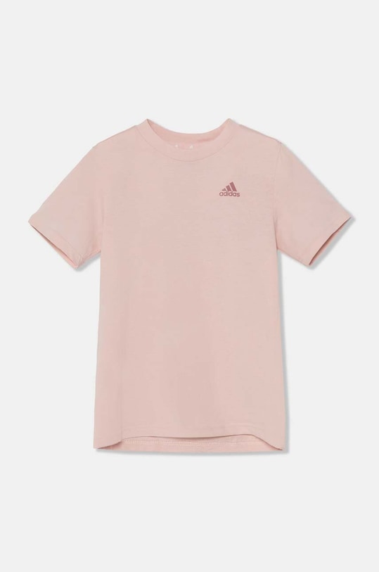 adidas tricou de bumbac pentru copii U SL TEE uni roz JF8747