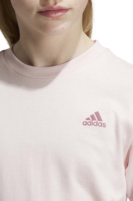 adidas tricou de bumbac pentru copii U SL TEE JF8747 roz