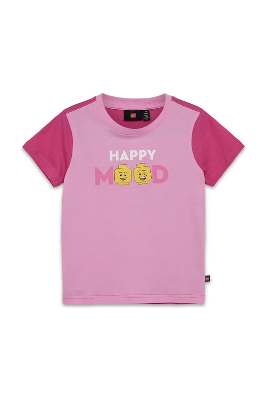 Lego tricou de bumbac pentru copii LWTANO 628 print roz 12011336.G