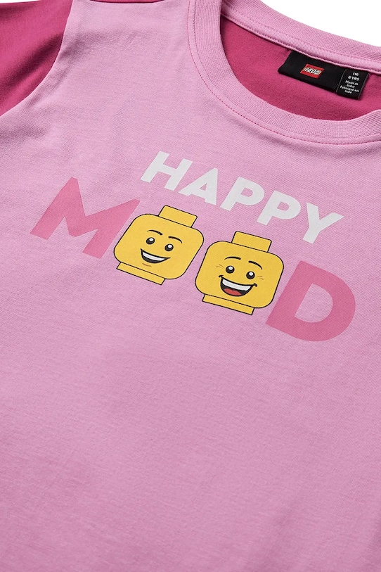 Fete Lego tricou de bumbac pentru copii LWTANO 628 12011336.G roz