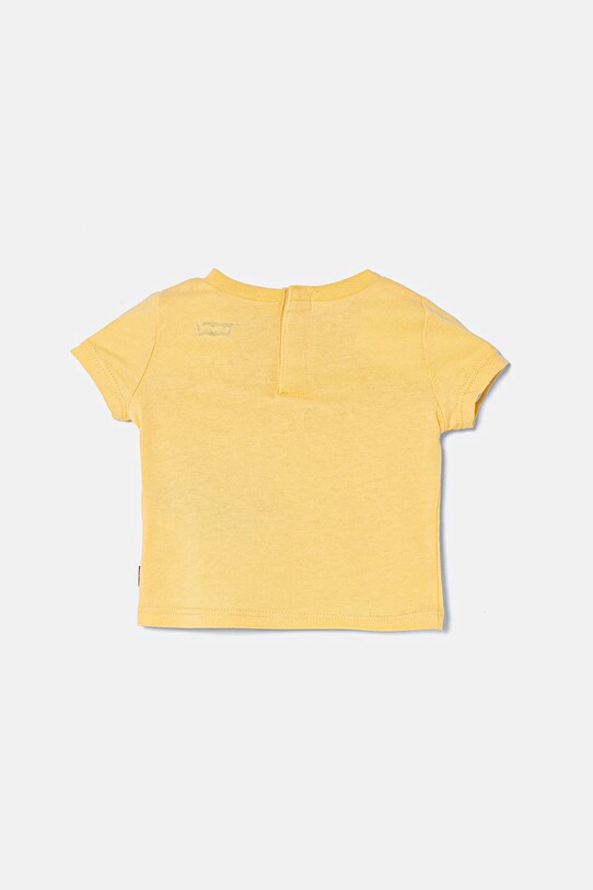 Levi's tricou din bumbac pentru bebelusi BATWING TEE 1EK825 galben AA00