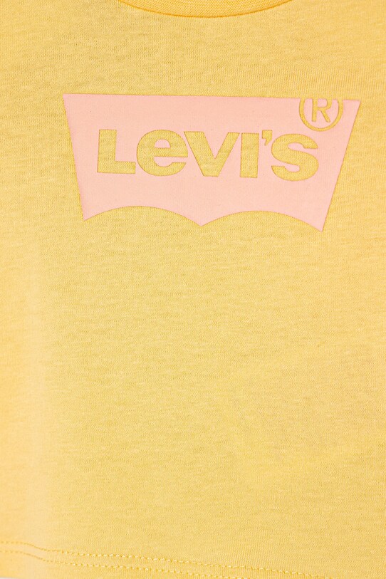 Fete Levi's tricou din bumbac pentru bebelusi BATWING TEE 1EK825 galben