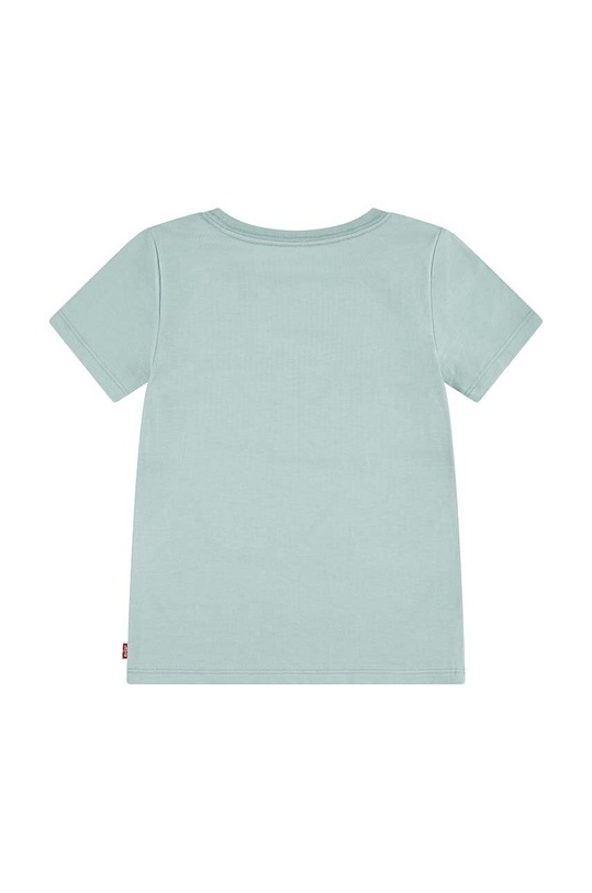 Παιδικό βαμβακερό μπλουζάκι Levi's WILDFLOWERS BATWING TEE 3EL036 τιρκουάζ AW24