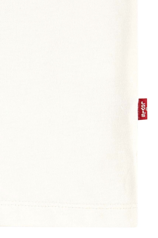 Детская хлопковая футболка Levi's OVERSIZED LEVIS ROSE TEE бежевый 3EL489