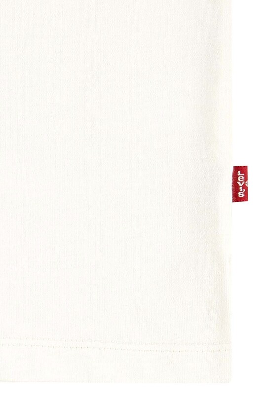 Детская хлопковая футболка Levi's OVERSIZED LEVIS ROSE TEE бежевый 4EL489