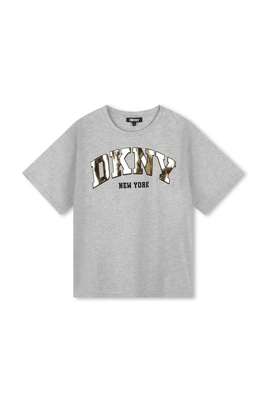 Dkny tricou de bumbac pentru copii D62060.156.162 gri AW24