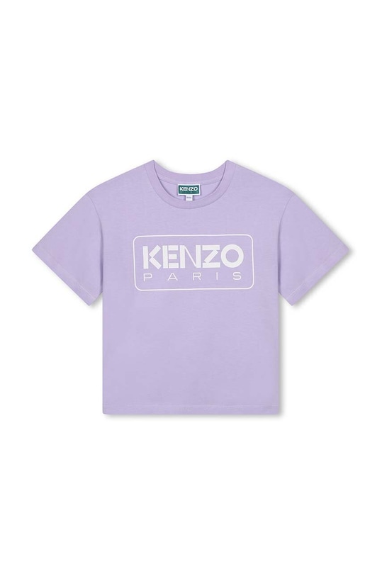 Kenzo Kids tricou de bumbac pentru copii print violet K60704.86.108