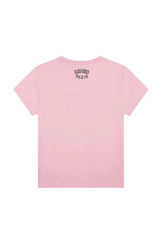 Kenzo Kids t-shirt bawełniany dziecięcy K60765.86.108 różowy AW24