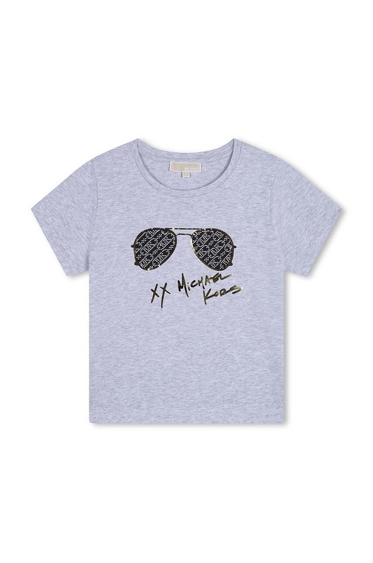 Michael Kors t-shirt bawełniany dziecięcy nadruk szary R30141.156