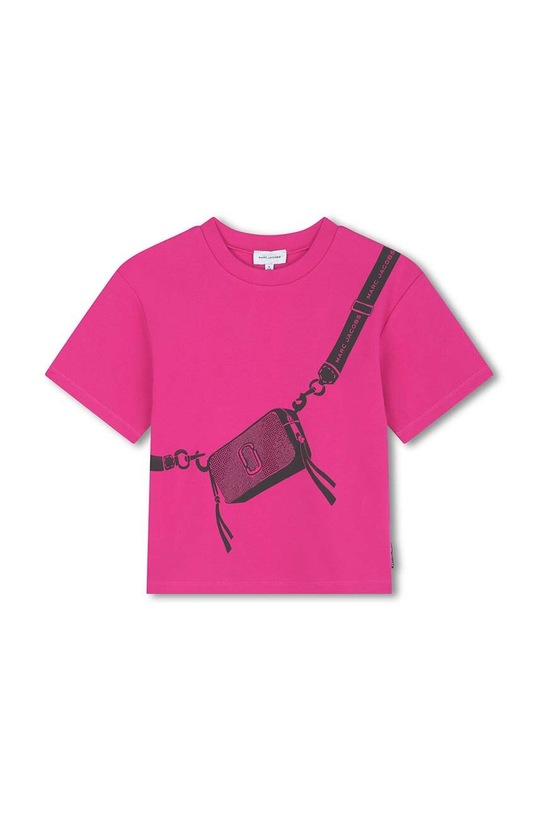 Marc Jacobs tricou copii print roz W60388.156