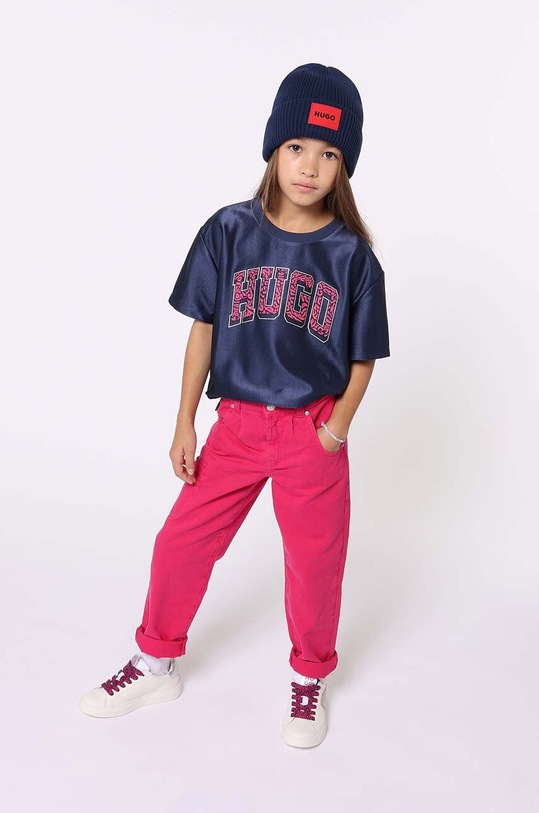 Dětské tričko HUGO námořnická modř G00222.156.162
