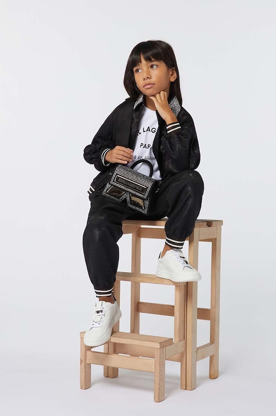 Детская хлопковая футболка Karl Lagerfeld белый Z30205.156.162