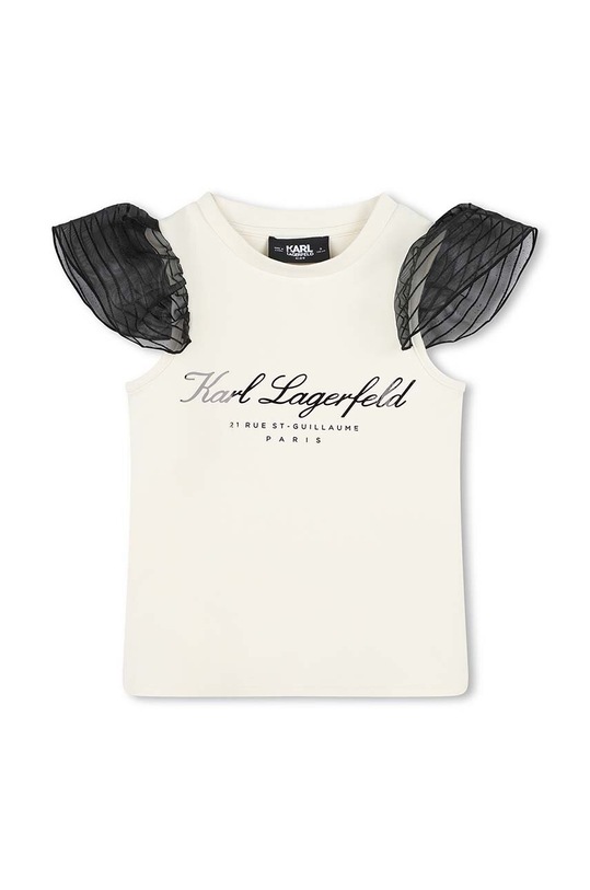 Παιδικό μπλουζάκι Karl Lagerfeld στάμπα μπεζ Z30299.156.162