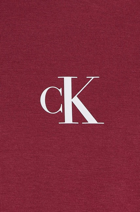 Dětské bavlněné tričko Calvin Klein Jeans burgundské IG0IG02136.9BYH.