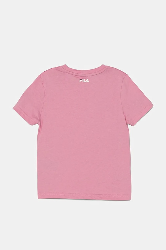 Fila t-shirt bawełniany dziecięcy BAIA MARE FAK0123.G różowy SS25
