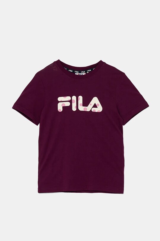 Fila tricou de bumbac pentru copii LINDBERG print violet FAK0376