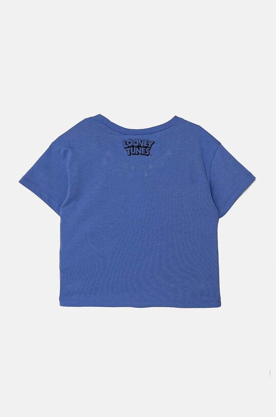 United Colors of Benetton tricou de bumbac pentru copii 3I1XG10HF.P.Seasonal albastru AW24