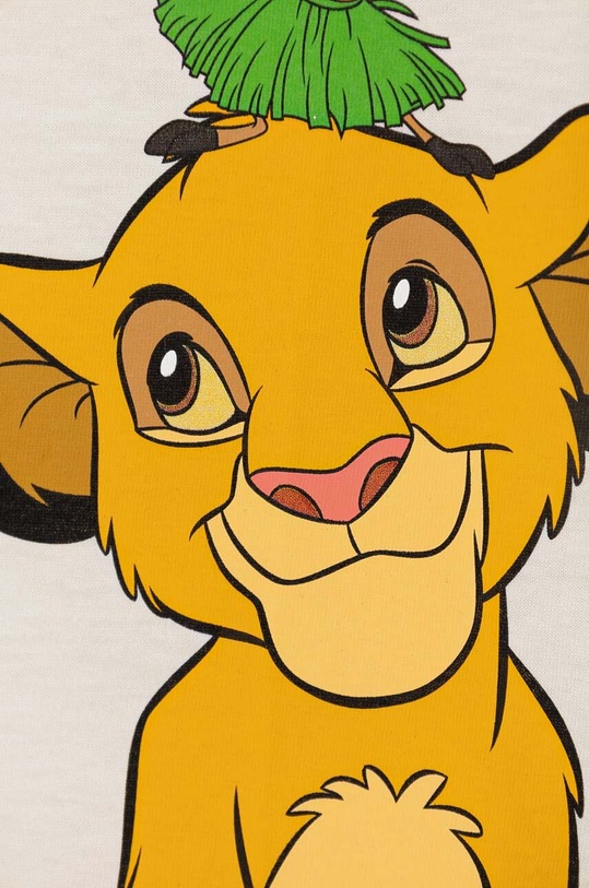 Dziewczynka United Colors of Benetton t-shirt bawełniany dziecięcy 3I1XC10LK.G.Seasonal beżowy