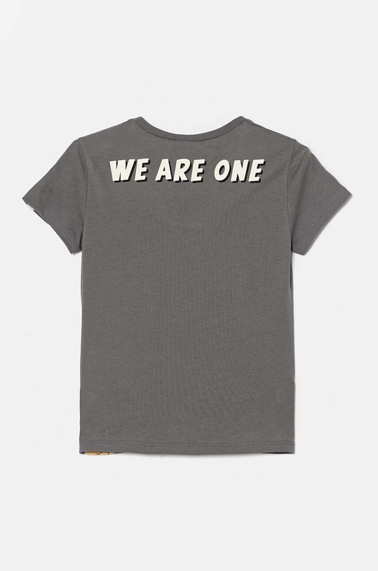 United Colors of Benetton t-shirt bawełniany dziecięcy 3I1XC10LK.G.Seasonal szary AW24