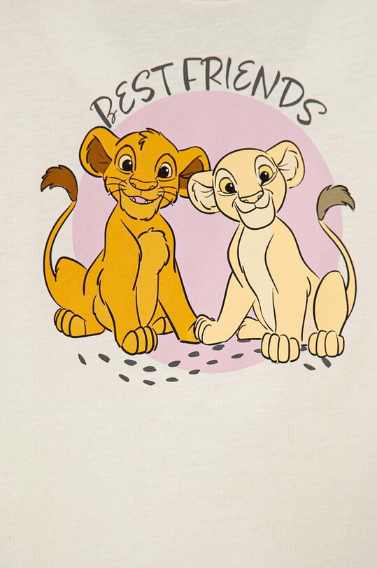 Dziewczynka United Colors of Benetton t-shirt bawełniany dziecięcy 3I1XG10GS.P.Seasonal beżowy