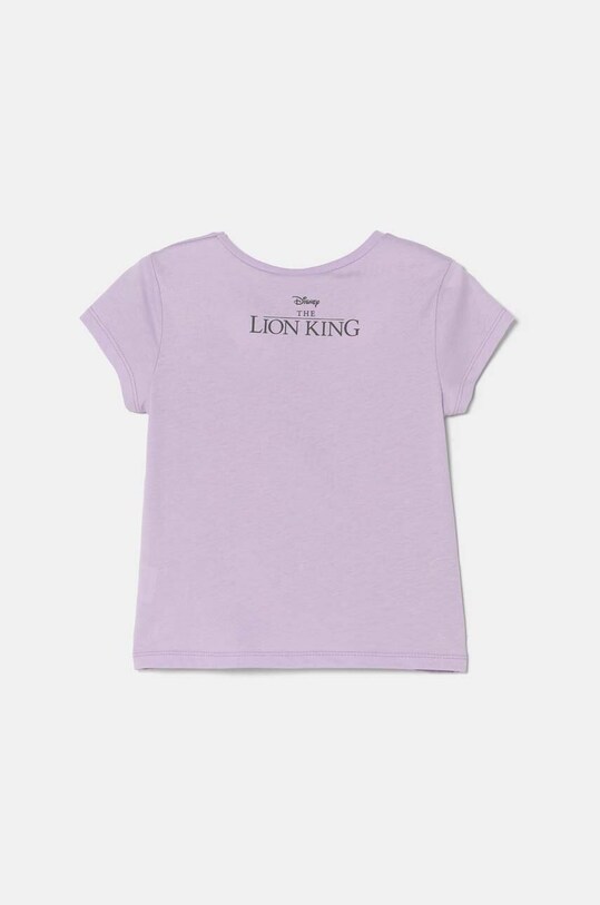 United Colors of Benetton t-shirt bawełniany dziecięcy 3I1XG10GS.P.Seasonal fioletowy AW24