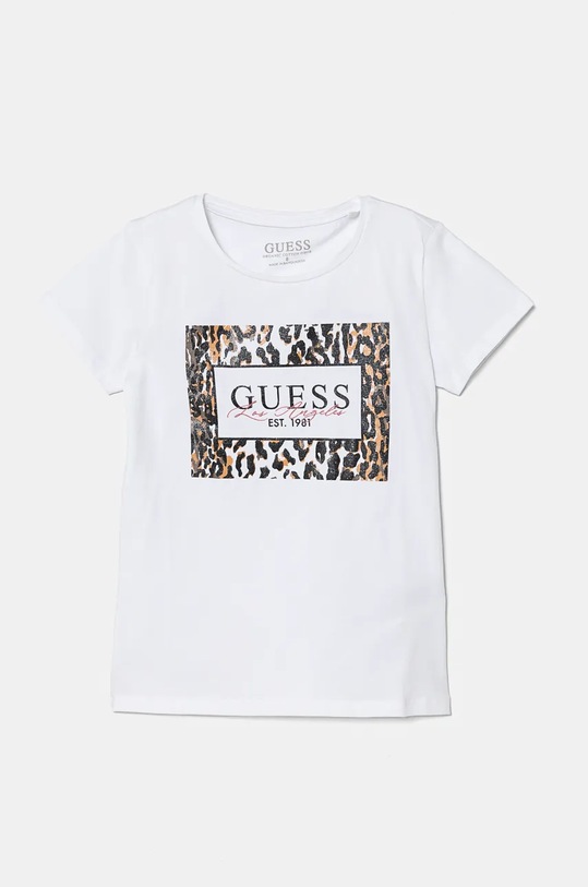 Guess t-shirt dziecięcy z elastanem biały J4BI17.J1314.9BYH